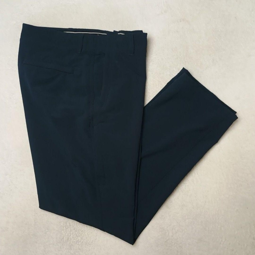 Hi-Tec Pants Men 36x32 Blue Microfiber Stretch Work Travel Casual Tech School